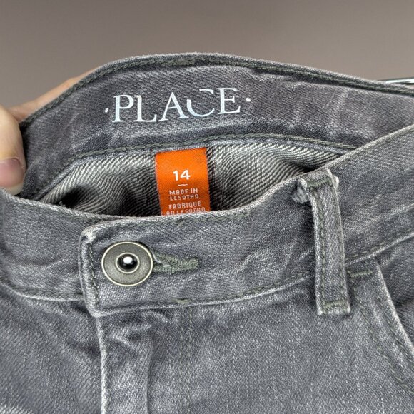 *3/$10* Place Denim Jorts Shorts Grey Size 14 - Picture 3 of 3